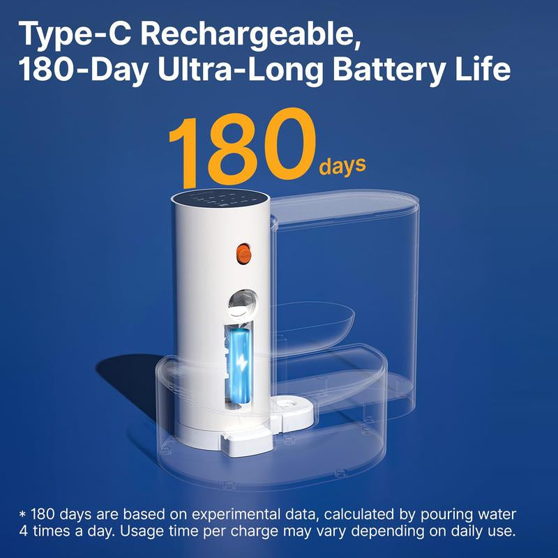 Smart Wireless Pet Water Fountain 3.5L — Rechargeable, No Filter, Fresh Water