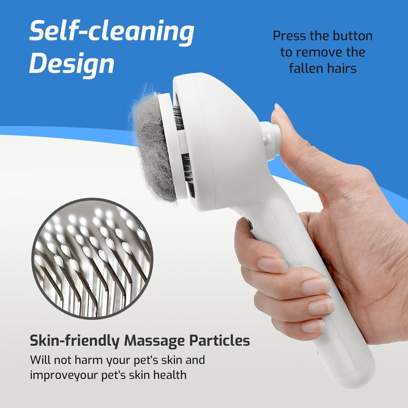Steam Grooming Brush for Cats & Dogs — Rechargeable