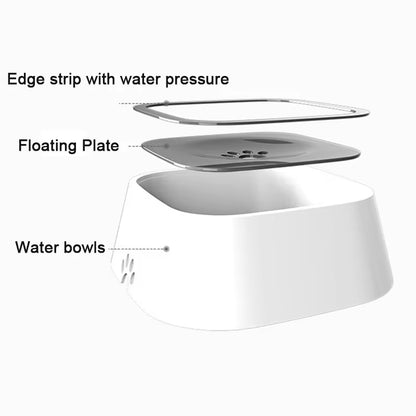 Anti-Spill Floating Water Bowl — Clean Drinking for Dogs & Cats
