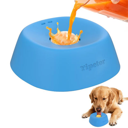 Slow Feeder Licking Bowl — No-Spill Liquid Treat Bowl for Dogs