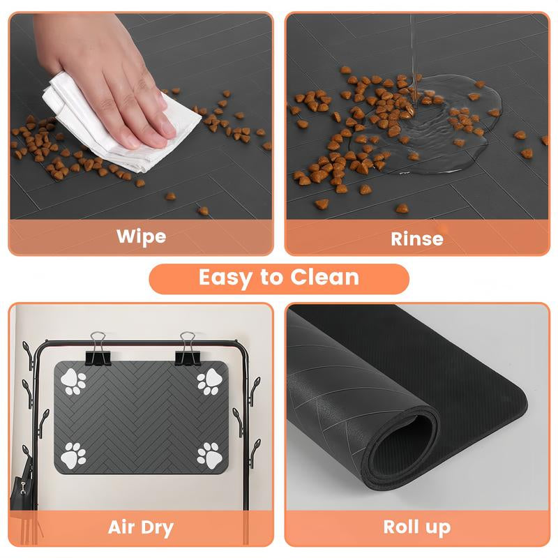 Absorbent Feeding Mat for Cats & Dogs — Waterproof & Fast Drying