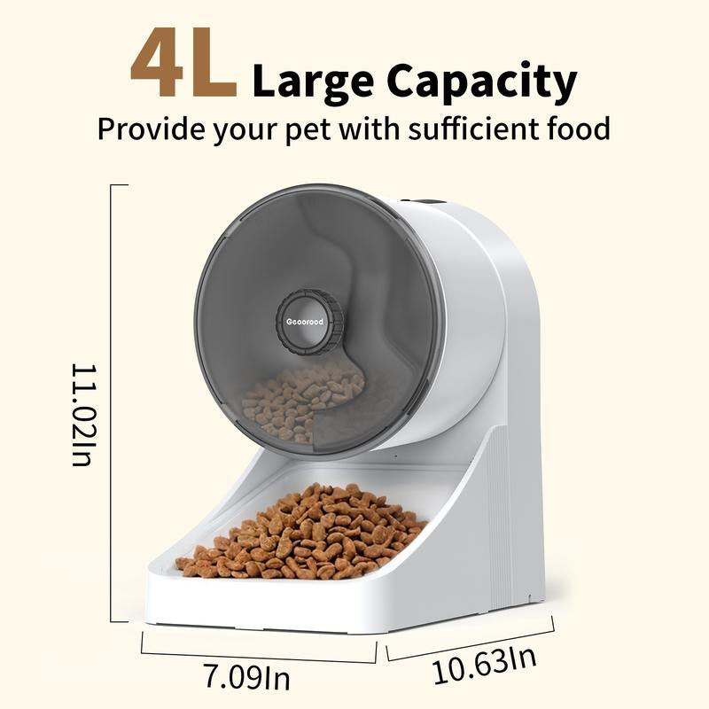 Quiet Care Feeder — Smart 4L Automatic Feeding for Thoughtful Pets