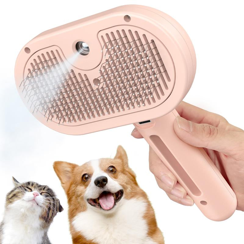 Steam Grooming Brush for Cats & Dogs — Rechargeable