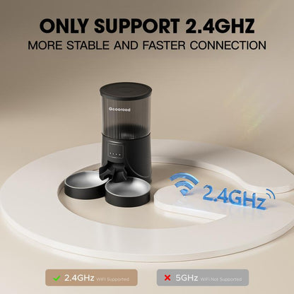 Smart Pet Feeder with HD Camera & WiFi — Dual Bowl, Remote Feeding