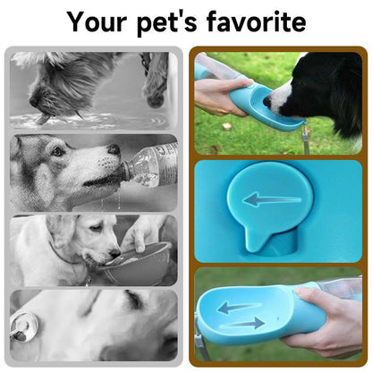 3-in-1 Dog Travel Water Bottle — Bowl, Treat Container & Bag Dispenser