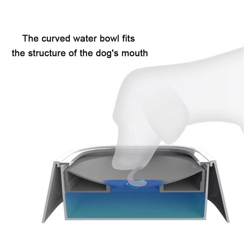 Anti-Spill Floating Water Bowl — Clean Drinking for Dogs & Cats
