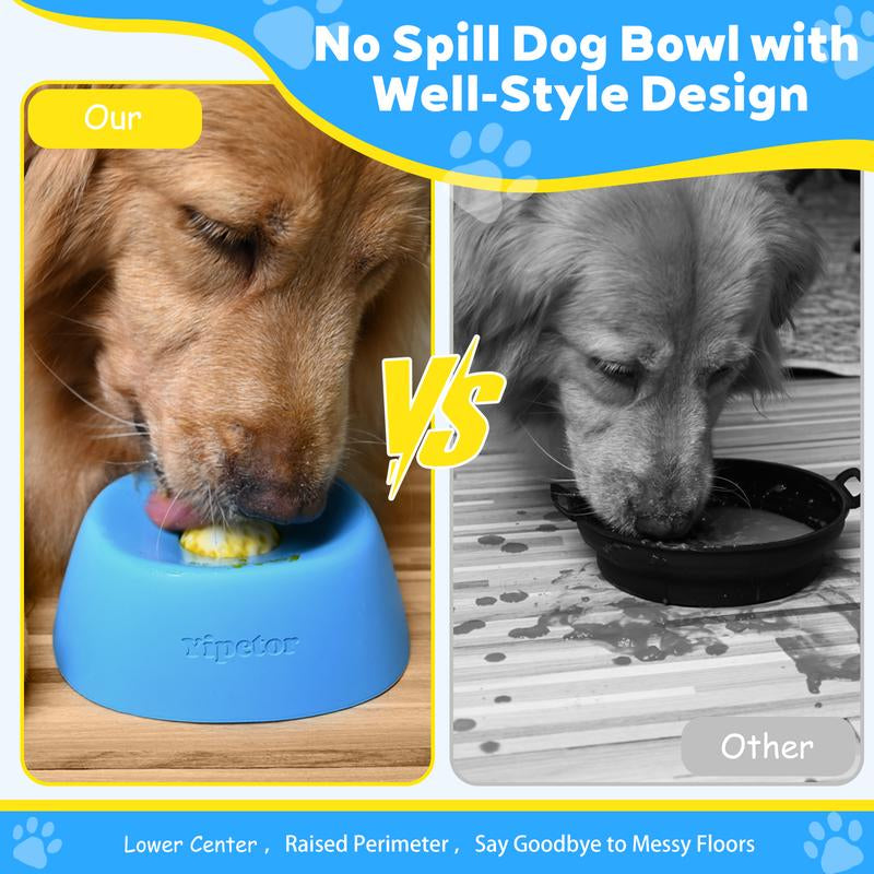 Slow Feeder Licking Bowl — No-Spill Liquid Treat Bowl for Dogs