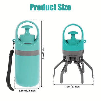 Portable Dog Pooper Scooper — Handheld, No-Touch, Built-In Bag