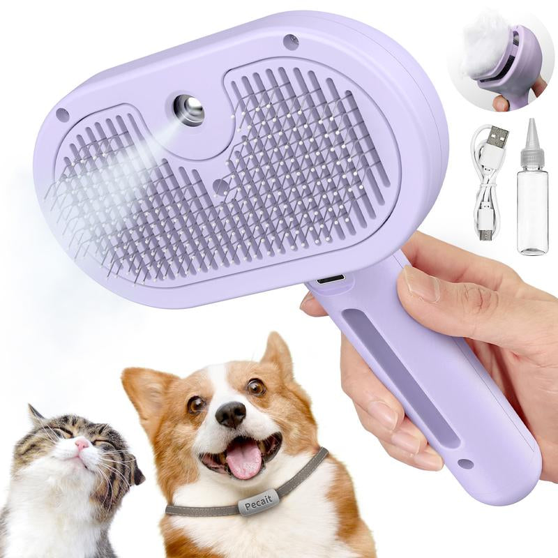 Steam Grooming Brush for Cats & Dogs — Rechargeable