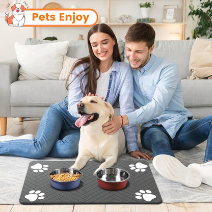 Absorbent Feeding Mat for Cats & Dogs — Waterproof & Fast Drying
