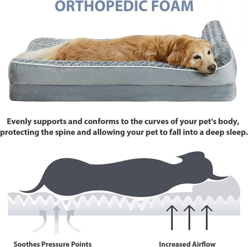 Extra Large Orthopedic Dog Bed — Waterproof, Washable, Self-Warming