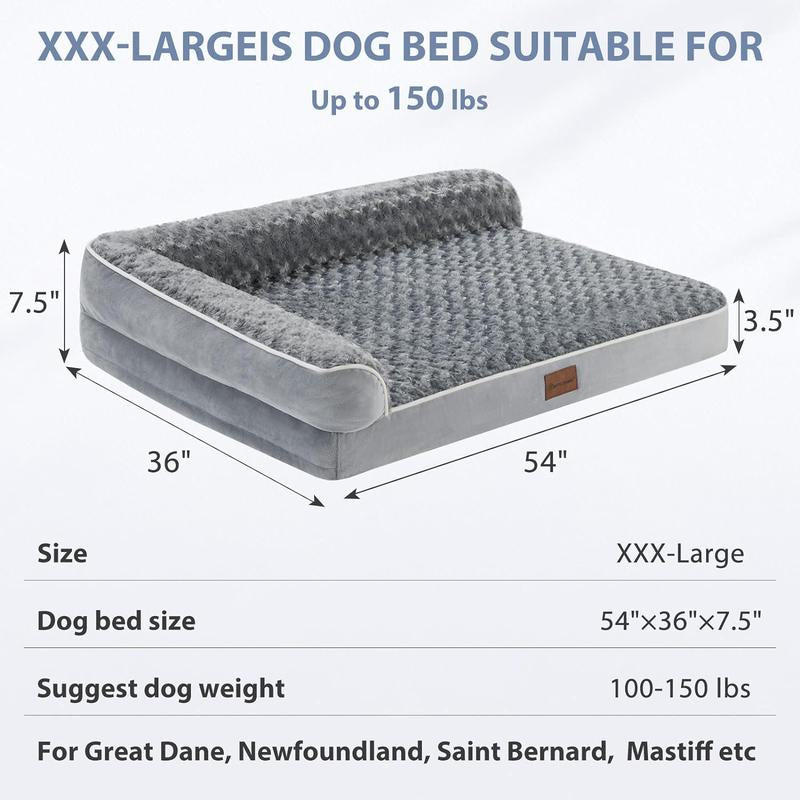 Extra Large Orthopedic Dog Bed — Waterproof, Washable, Self-Warming